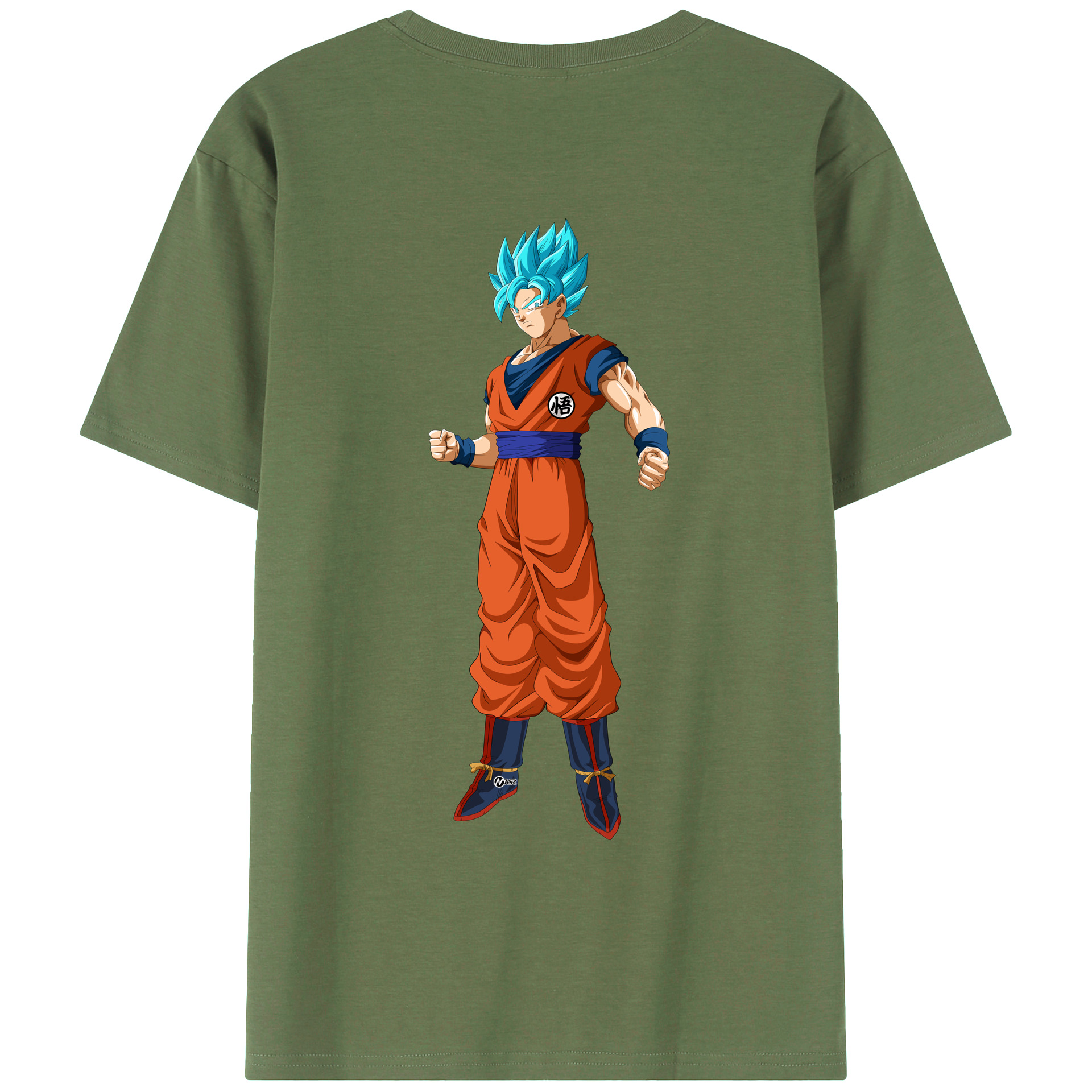 （画像用） ドラゴンボール 孫悟空（そん ごくう）Son Goku カカロット DRAGON BALL Kakarotto 綿100％ メンズ半袖Tシャツ（バックプリント） 通気性